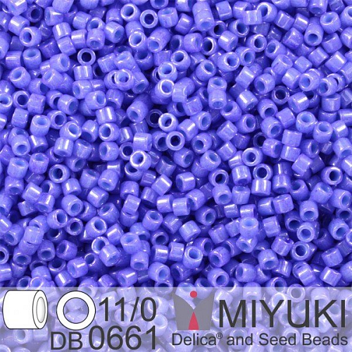 Korálky Miyuki Delica 11/0. Barva Dyed Op Bright Purple DB0661. Balení 5g.