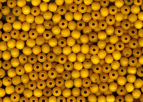 Korálky 1175 barva Žlutá 672 průměr 6 mm počet 30 kusů v sáčku