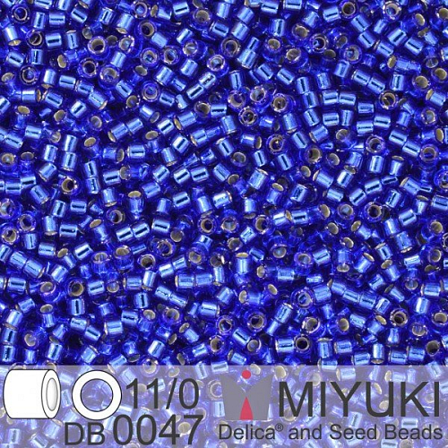 Korálky Miyuki Delica 11/0. Barva S/L Cobalt DB0047. Balení 5g.