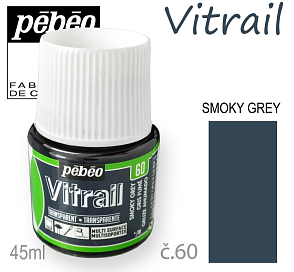 Barva na sklo VITRAIL č.60 Smoky Grey objem 45ml