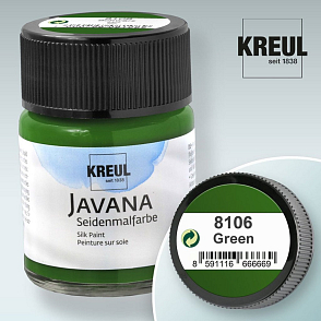 Barva na hedvábí JAVANA výrobce KREUL č.8106 Green