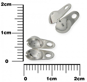 Kalota s očkem. Ozn- E686Y-S.. Barva stříbrná.