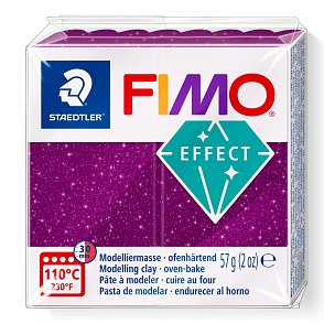 FIMO efekt č.602 fialová se třpytkami 57g