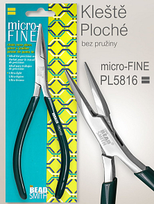 Kleště bižuterní micro-FINE PLOCHÉ bez pružinky Ozn. PL5816 velikost kleští 140x55mm