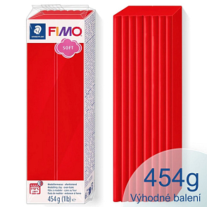 FIMO-soft-balení 454g barva 24 Červená.Velké balení=VÝHODNÁ CENA