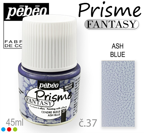 Barva na Šperky PRISME Fantasy Pébéo . barva č. 37 ASH BLUE. Balení 45ml. 