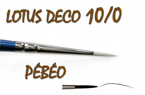 ŠTĚTEC Lotus Déco-kulatý, velikost 10/0 je velmi slabý a používá se na kontury.