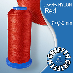 Jewelry NYLON GRIFFIN síla nitě 0,30mm Barva Red
