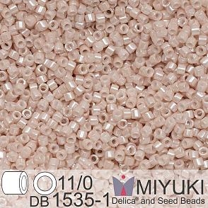 Korálky Miyuki Delica 11/0. Barva Opaque Pink Champagne Ceylon DB1535-1. Balení 5g