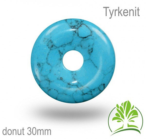 Kámen TYRKENIT donut-o pr. 30mm tl.4,5mm.