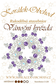 STAVEBNICE Vánoční HVĚZDY číslo N 128. Stavebnice obsahuje materiál na 2Ks VÁNOČNÍCH HVĚZD.