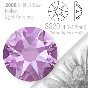 SWAROVSKI  XIRIUS Rose 2088 Foiled. Barva Light Amethyst velikost SS20 (4,6-4,8mm). Balení 15Ks.