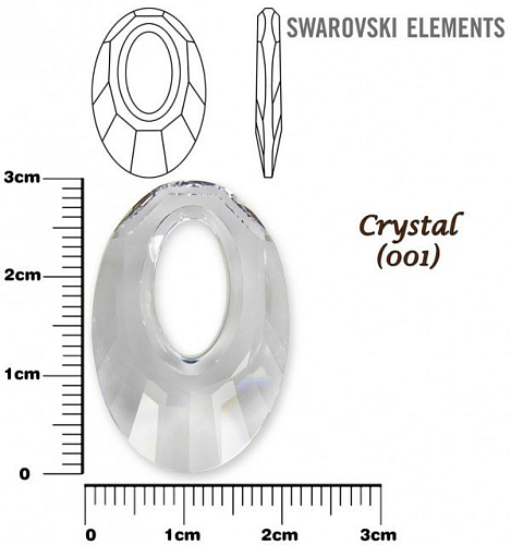SWAROVSKI HELIOS Pendant barva CRYSTAL velikost 30mm.