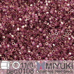 Korálky Miyuki Delica (fazetované) 11/0. Barva Cinnamon Gold Luster Cut DBC0108. Balení 5g.