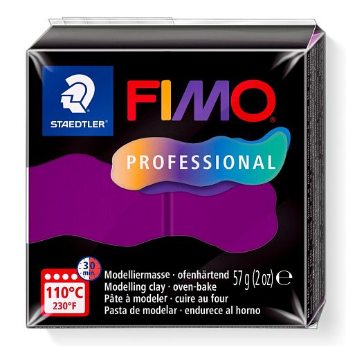 modelovací hmota FIMO Professional balení 57g . Barva 61 FIALOVÁ (Violet).