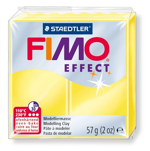 FIMO efekt č.104 transparentní žlutá 57g