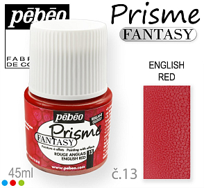 Barva na Šperky PRISME Fantasy Pébéo . barva č. 13 ENGLISH RED. Balení 45ml. 