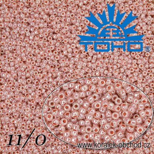 Korálky TOHO tvar ROUND (kulaté). Velikost 11/0. Barva č. 907-Ceylon Petunia . Balení 8g.