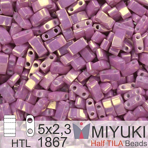 Korálky Miyuki Half Tila. Barva Op Dk Orchid Luster  HTL 1867 Balení 3g