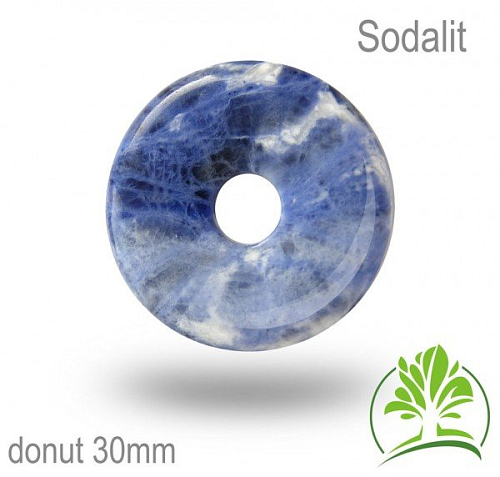 Sodalit donut-o pr. 30mm tl.4,5mm.