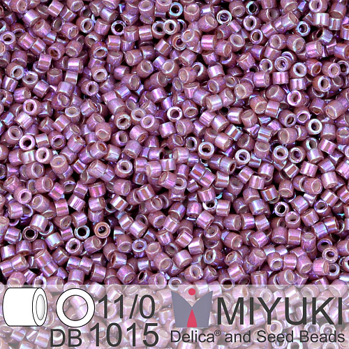 Korálky Miyuki Delica 11/0. Barva Metallic Raspberry Gold Iris DB1015. Balení 5g.