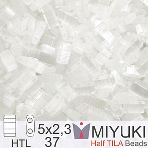 Korálky Miyuki Half Tila. Barva Crystal Silk Satin  HTL 37 Balení 3g