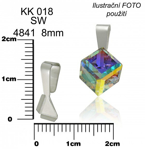 ŠLUPNA na SW 4841 8mm ozn.KK 018. Materiál STŘÍBRO AG925.váha 0,28g.