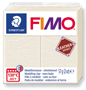 FIMO LEATHER efekt barva SLONOVINOVÁ č.029 balení  57g