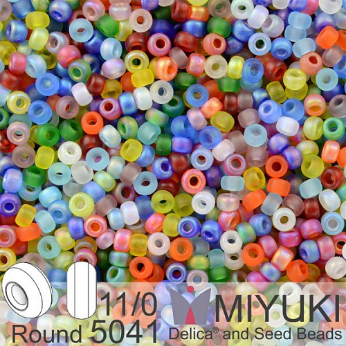 Korálky Miyuki Round 11/0. Barva Circus Mix 5041. Balení 5g.