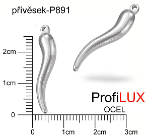 Přívěsek Chirurgická Ocel ozn-P891 ZUB velikost  28x5mm. Řada přívěsků ProfiLUX