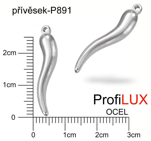 Přívěsek Chirurgická Ocel ozn-P891 ZUB velikost  28x5mm. Řada přívěsků ProfiLUX